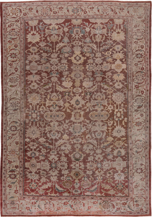Antique Sultanabad Area Rug (10' x 14')